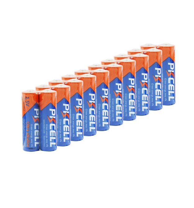 Комплект з 20 батарейок PKCELL Ultra Alkaline AA LR6 1.5V по 2шт./плівка