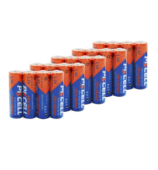 Комплект з 20 батарейок PKCELL Ultra Alkaline AA LR6 1.5V по 4шт./плівка
