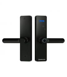 Розумний дверний біометричний замок SEVEN LOCK SL-7740BF black (врізна частина 5050)