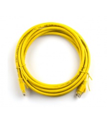 Патч-корд литий RITAR, UTP, RJ45, Cat.6, 2m, жовтий, Cu (мідь)