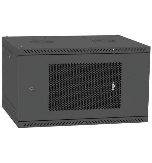 Шкаф серверный IPCOM CH-6U 600x600 перфорация RAL9005