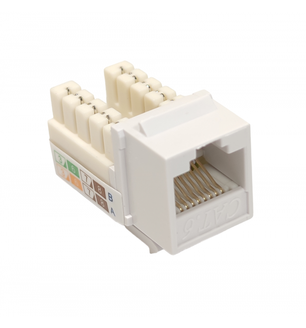 Модуль KeyStone RJ45 UTP, кат. 5e, 6, 6a, 110, Slim, W - 17.3 мм