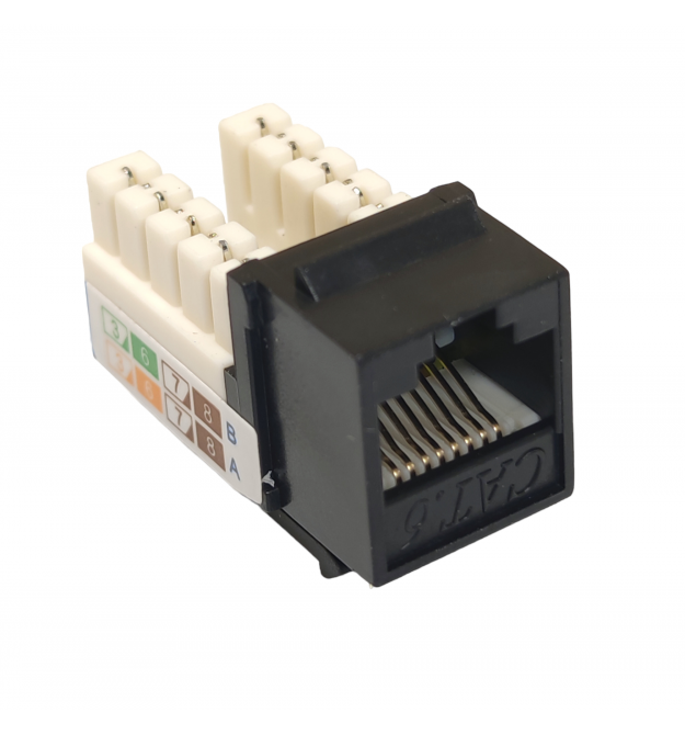 Модуль KeyStone RJ45 UTP, кат. 5e, 6, 6a, 110, Slim, W - 17.3 мм