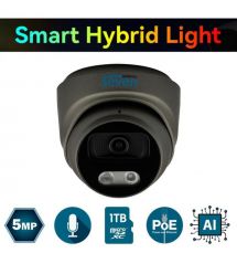 IP-видеокамера 5 Мп SEVEN IP-7215PA-DL black 2,8 мм с умной двойной подсветкой