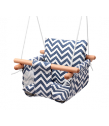 Дитяче підвісне крісло (гойдалка) KY-RS, 26*26*21см, тканина, дерев&aposяні кріплення, мотузки, подушка, до 25кг