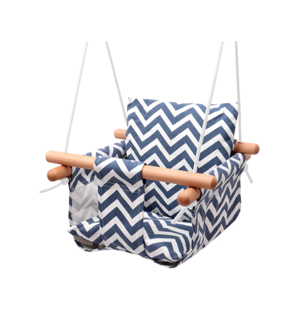 Дитяче підвісне крісло (гойдалка) KY-RS, 26*26*21см, тканина, дерев&aposяні кріплення, мотузки, подушка, до 25кг