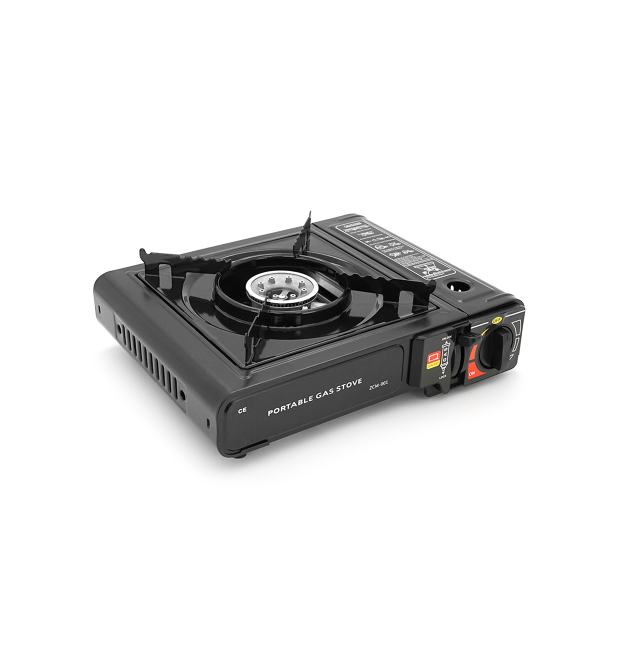Портативна газова плита MS-155A, під газові балони бутан та пропан-бутан, Black, Box( пошкоджений кейс )