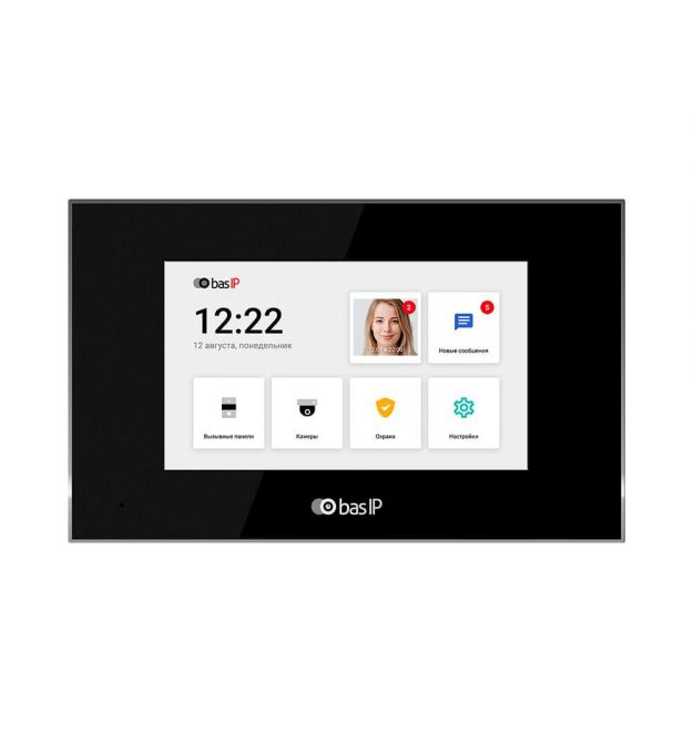 IP-відеодомофон 7" Bas-IP AQ-07LL black