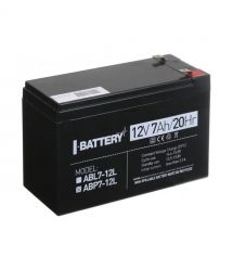 Акумулятор 12В 7А·год для ДБЖ I-Battery ABP7-12L