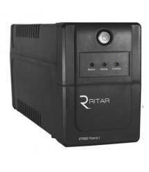 ИБП Ritar RTP625 (375W) Proxima-L, LED, AVR, 2st, 2xUNIVERSAL socket, 1x12V7Ah, plastik Case ( 300 x 100 x 140 ) Q4