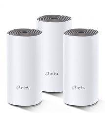 Домашня Mesh Wi-Fi система TP-LINK DECO E4 3PK AC1200 2xFE LAN/WAN MU-MIMO (DECO-E4-3-PACK)