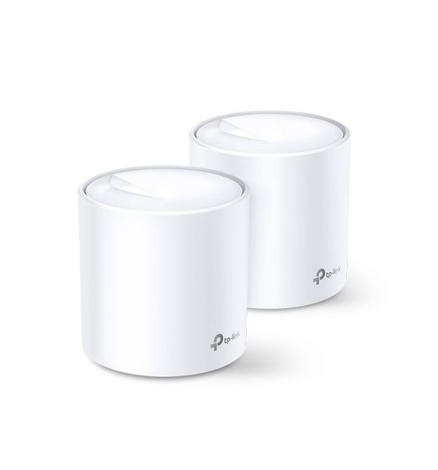 Домашня Mesh Wi-Fi система TP-LINK DECO X20 2PK AX1800 1xGE LAN 1xGE WAN MU-MIMO OFDMA (DECO-X20-2-PACK)