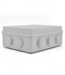 Коробка распределительная наружная YOSO 200x155x80 IP65 цвет белый, 10 отверстий, соски в комплекте, BOX, Q60