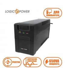 Джерело безперебійного живлення LogicPower LP U650VA-P 650ВА / 390Вт лінійно-інтерактивне