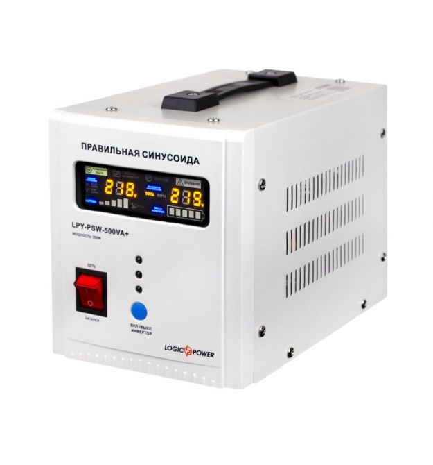 Джерело безперебійного живлення Logicpower LPY-PSW-800 ВА / 560 Вт лінійно-інтерактивне з правильною синусоїдою