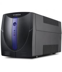 Джерело безперебійного живлення Vinga VPE-800PU 800ВА / 480 Вт з LED-індикацією з USB у пластиковому корпусі