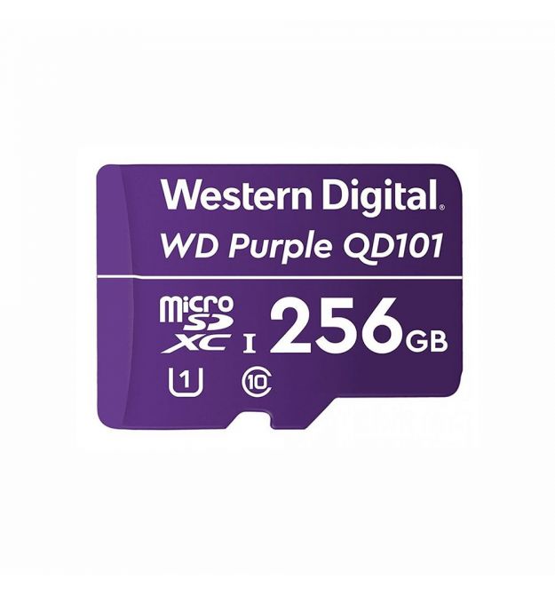 Карта пам'яті Western Digital MICRO SDXC 256GB UHS-I WDD256G1P0C WDC спеціалізована для відеоспостереження