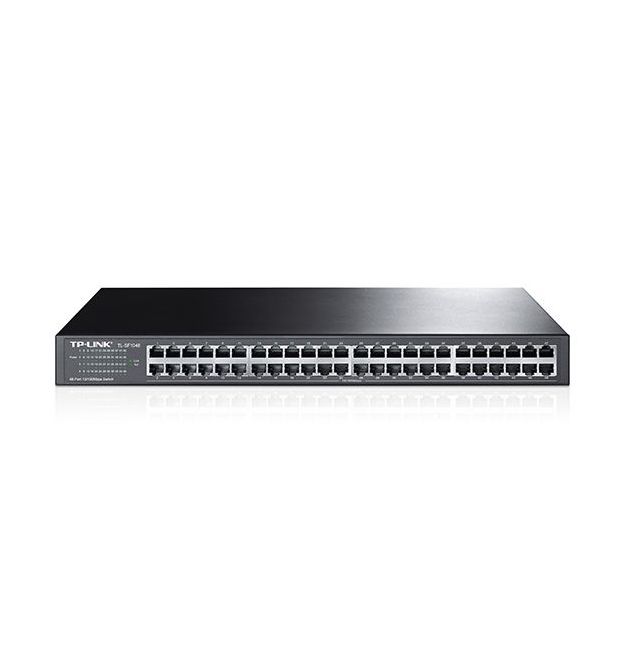 Комутатор TP-LINK TL-SF1048 48xFE некерований 19" 1U