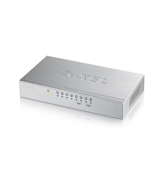 Комутатор на 8 портів ZyXEL GS-108B v3 (GS-108BV3-EU0101F) в металевому корпусі