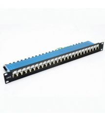 Патч-панель CMS 19" 24xRJ-45 FTP, кат. 6 з огранізатором кабелю