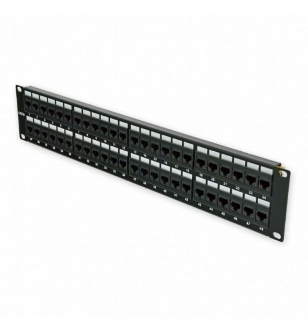 Патч-панель CMS 19" 48xRJ-45 UTP, кат. 6, 2U