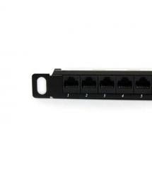 Патч-панель Hypernet 24 порти UTP 0.5U кат. 5е 19" PP-UTP24-WMR-05U