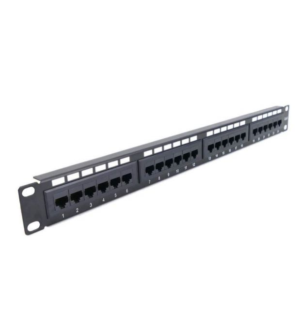 Патч-панель Hypernet 24-порти UTP кат. 5Е 19" PP-KUTP24-NM