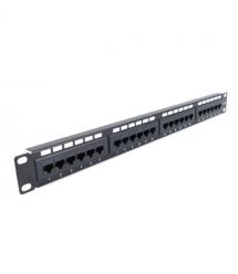 Патч-панель Hypernet 24 порти UTP кат. 5Е 19" PP-KUTP24-NM-CM з організатором кабелю