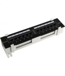 Патч-панель настінна CMS 12xRJ-45 UTP, кат. 6, в пластиковому корпусі