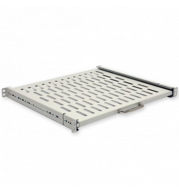 Полиця висувна 19" CMS UA-SHSL-400G 1U 400 мм, сіра