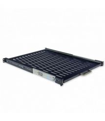 Полиця висувна 19" CMS UA-SHSL-600B 1U 600 мм, чорна