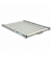 Полиця висувна 19" CMS UA-SHSL-600G 1U 600 мм, сіра