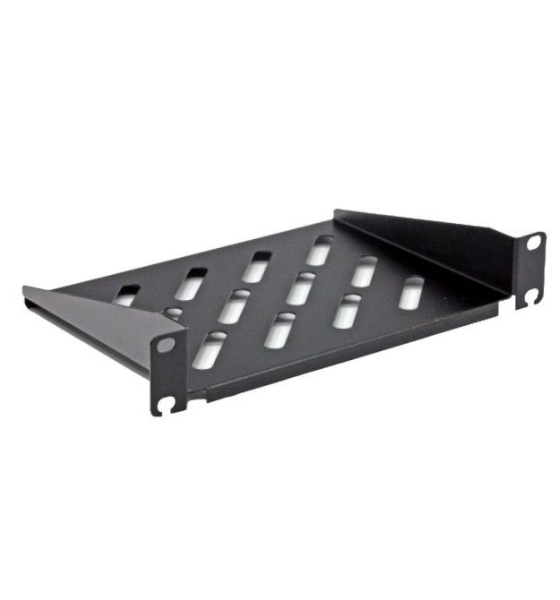 Полиця консольна CMS UA-SHC160b 10" 1U 160 мм чорна