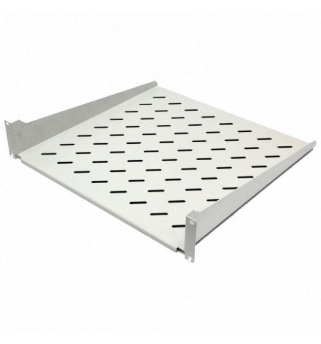 Полиця консольна CMS UA-SHC400G 19" 2U 400 мм сіра