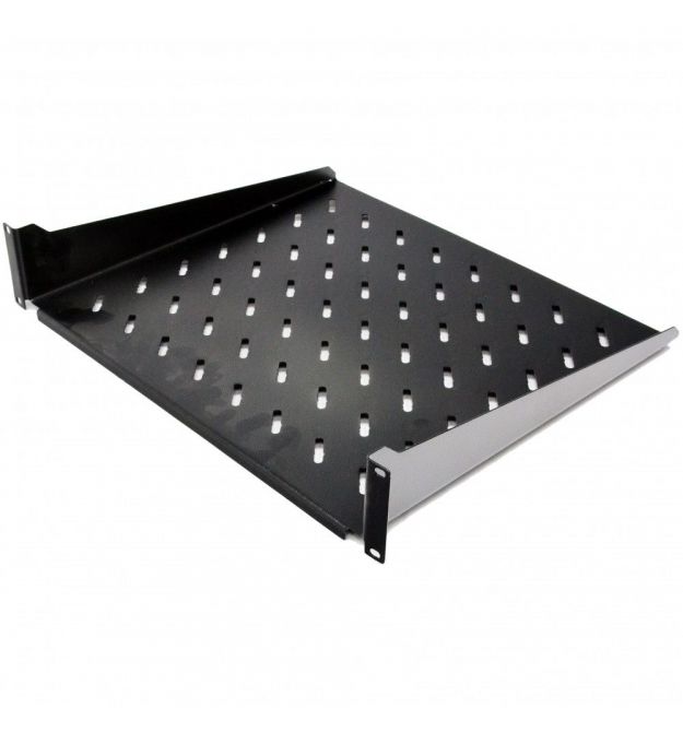 Полиця консольна CMS UA-SHC450B 19" 2U 450 мм чорна