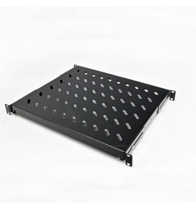 Полиця з чотирма точками кріплення CMS UA-SH4-400B 19" 1U 400 мм чорна