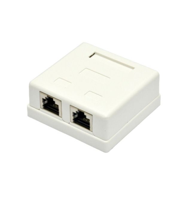 Розетка зовнішня EPNew 2хSTP, кат. 6, RJ45