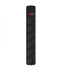 Мережевий фільтр GEMBIRD Power Cube SPG6-G-10B, кабель 3 м, 6 розеток