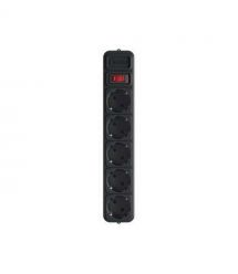 Мережевий фільтр Maxxter SPM5-G-6B, 1.8 м кабель, 5 розеток
