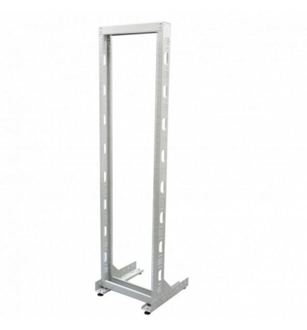 Стійка однорамна CMS UA-OF24-S-GR 24U сіра (без ніг)