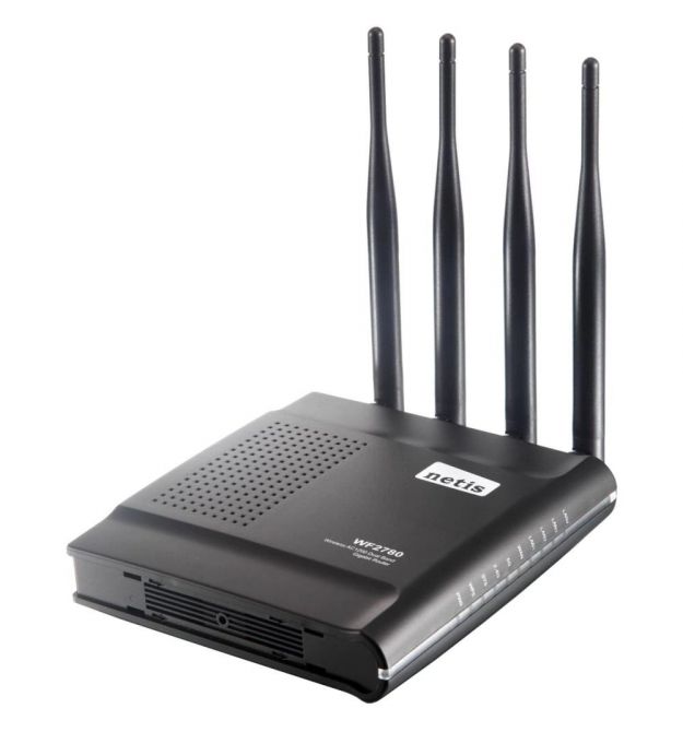 Точка доступу з мережним адаптером WRL ROUTER 1200MBPS 1000M/4P DUAL BAND WF2780 NETIS