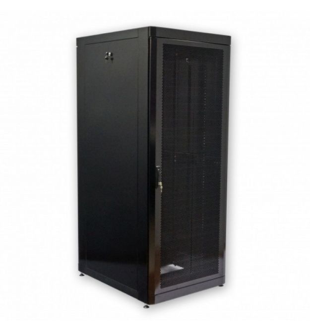 Шафа серверна CMS 42U 800 х 1055 UA-MGSE42810PB з перфорованими дверима для мережевого обладнання