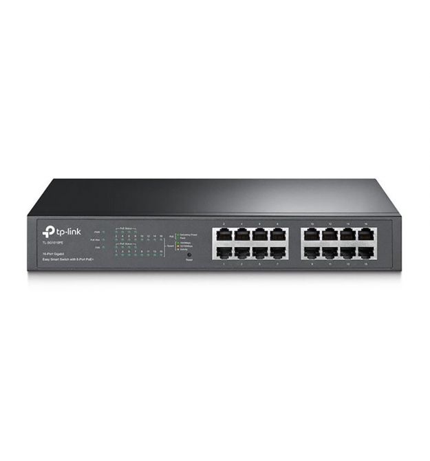 PoE-комутатор TP-Link TL-SG1016PE 16xGE/8xPoE+ 124.4 Вт EasySmart 13" 1U