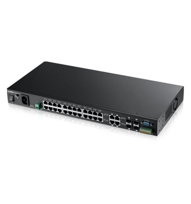 Комутатор ZyXEL MGS3520-28-L2 гігабітний 28-портовий з функцією заряду АКБ