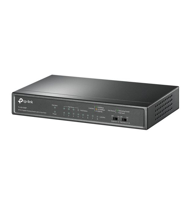 PoE-комутатор TP-Link TL-SG1008P 8-портовий гігабітний з 4 PoE+ портами некерований