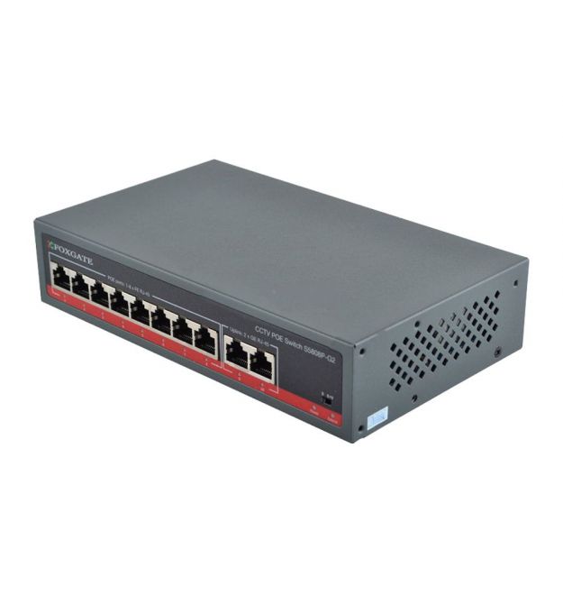 PoE-комутатор FoxGate S5808P-G2 CCTV гігабітний 8-портовий некерований