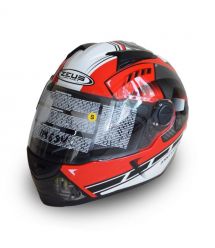 Мотошолом інтеграл Zeus ZS-811 AL41 червоно-білий (розмір S)