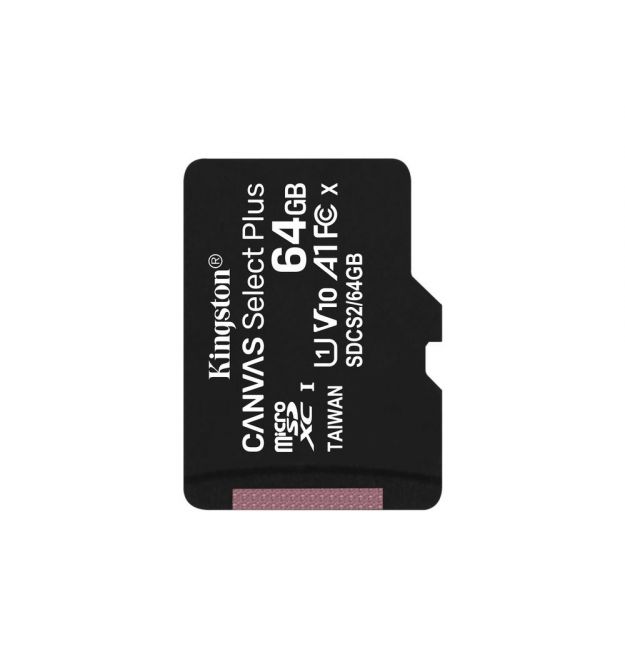 Карта пам'яті Kingston microSDXC 64GB Canvas Select Plus Class 10 UHS-I U1 V10 A1 (SDCS2/64GBSP)