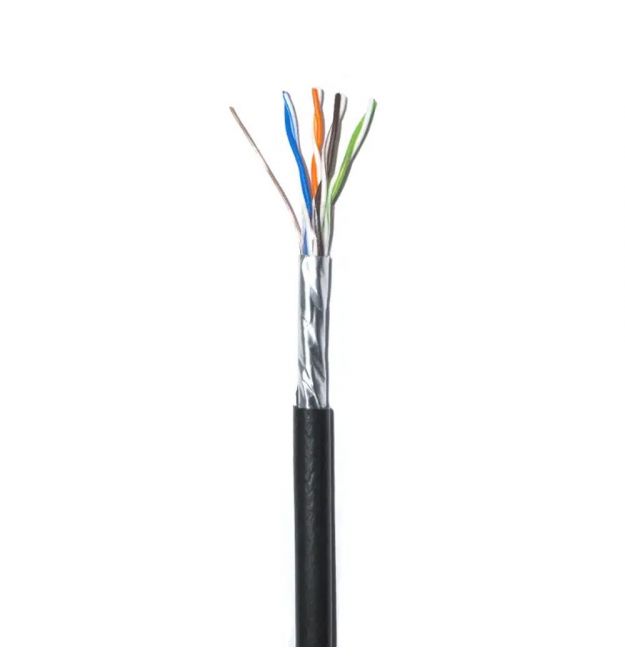 Кабель звита пара GoldMine GM FTP 4*2*0.5-CU PE MP кат.5е (FTP мідь зовнішній з несучим дротом) бухта 305м
