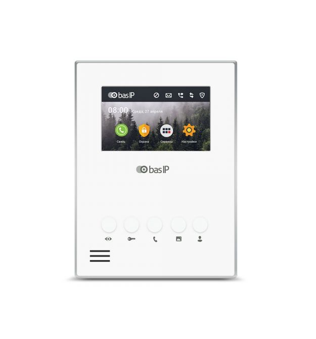 IP-відеодомофон 4.3" Bas-IP AU-04LAF white з Wi-Fi